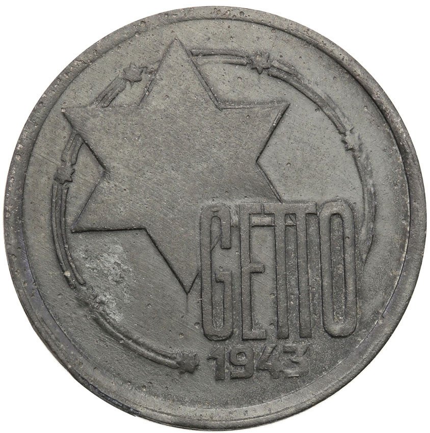 Getto Łódź. 10 Marek 1943, Magnez - BEZ KROPEK w ÜBER - RZADKOŚĆ